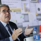 Frédéric Borloz et Isabelle Moret ont loué les qualités du futur gymnase d'Aigle (archives). KEYSTONE/VALENTIN FLAURAUD